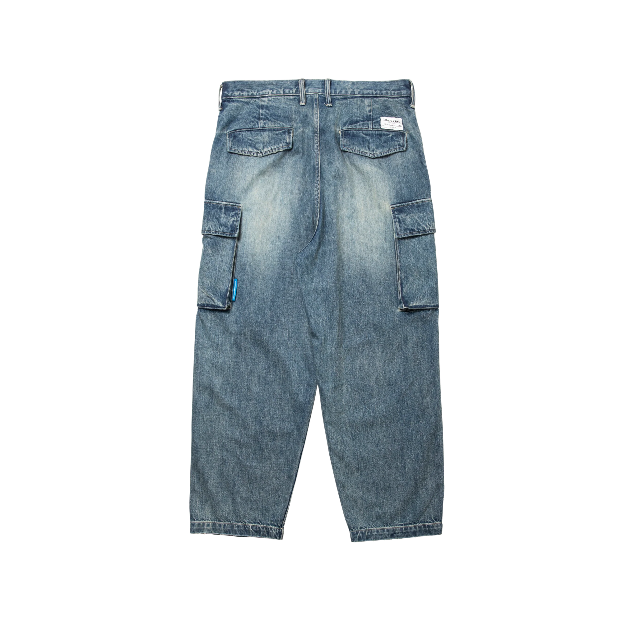 Liberaiders Denim Cargo Pants Blue
