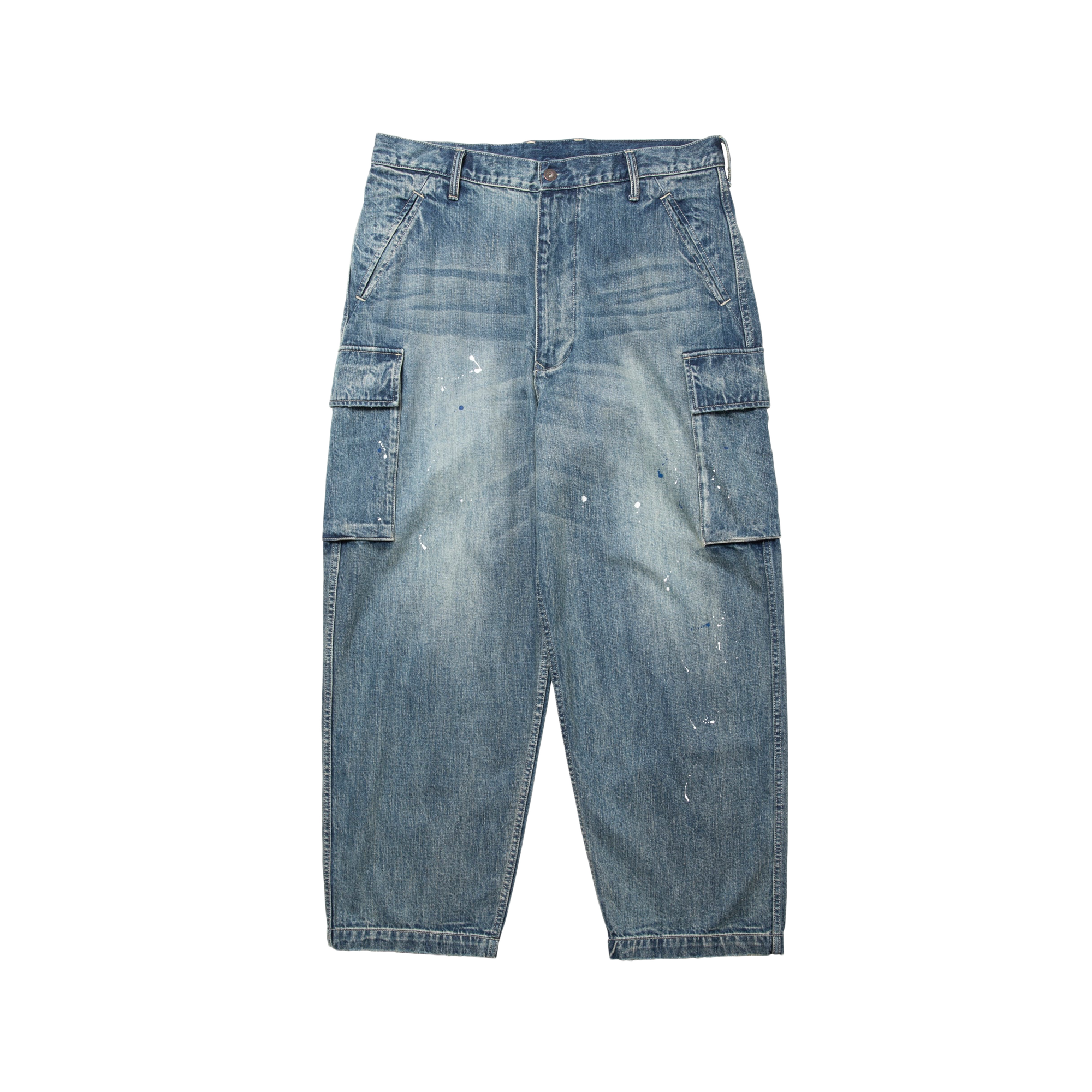 Liberaiders Denim Cargo Pants Blue