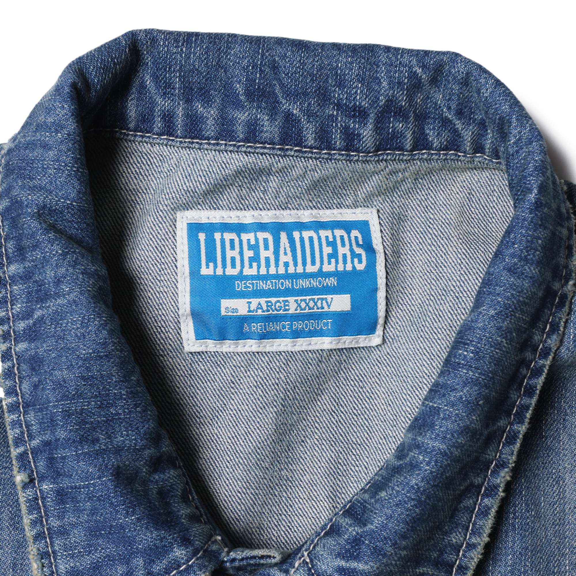 Liberaiders Denim Combat Jacket Blue