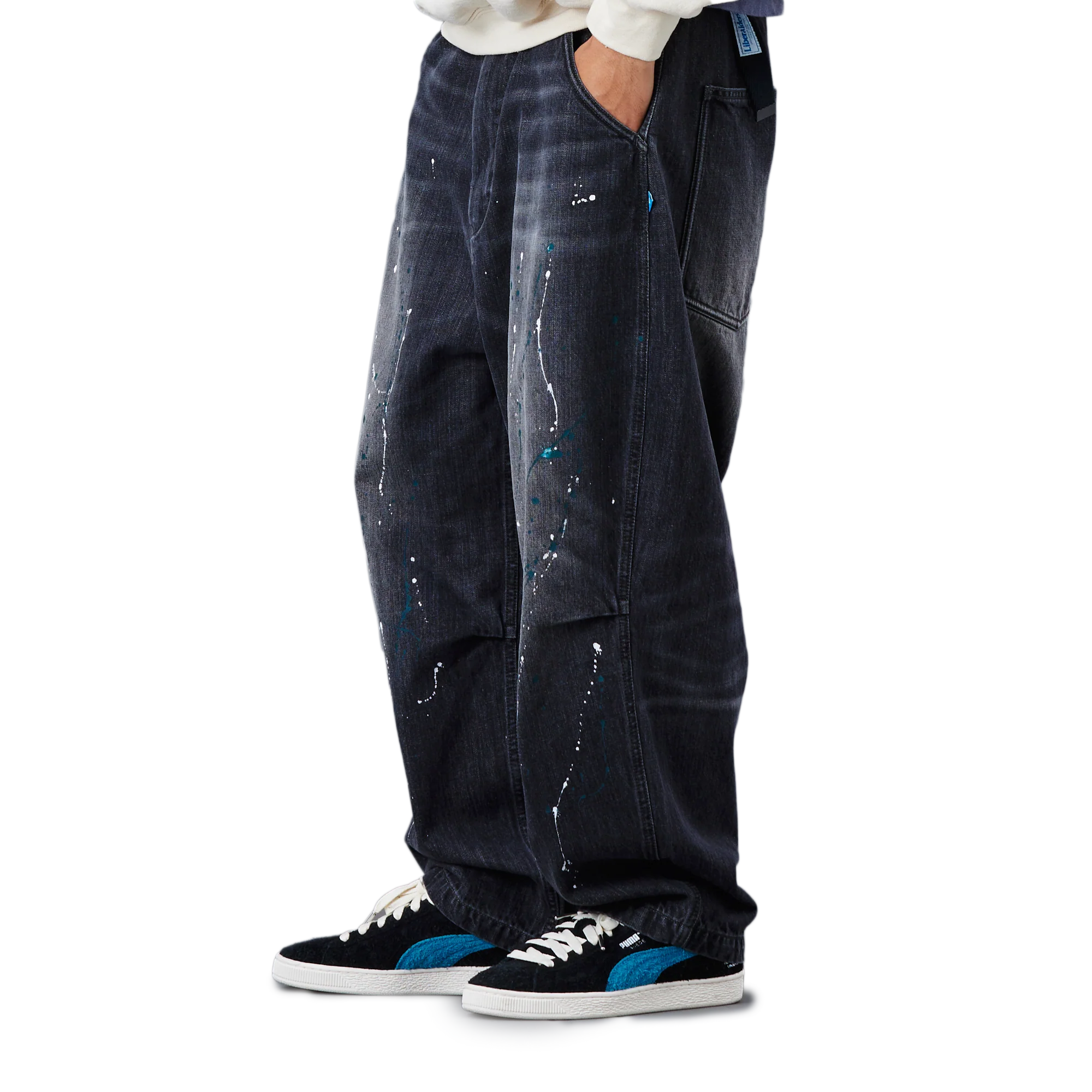 Liberaiders Denim Sarrouel Pants Black