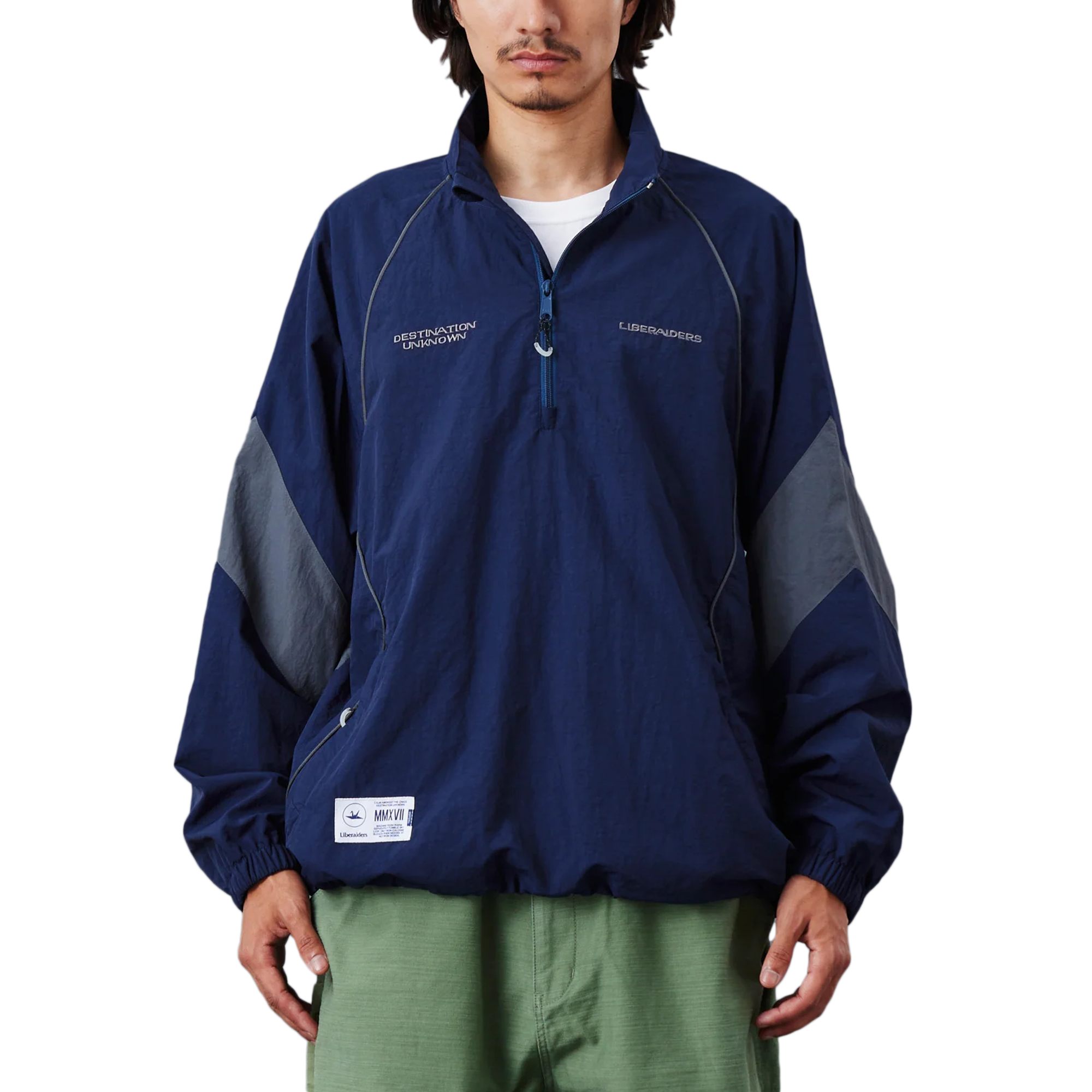 Liberaiders Nylon Half Zip Navy
