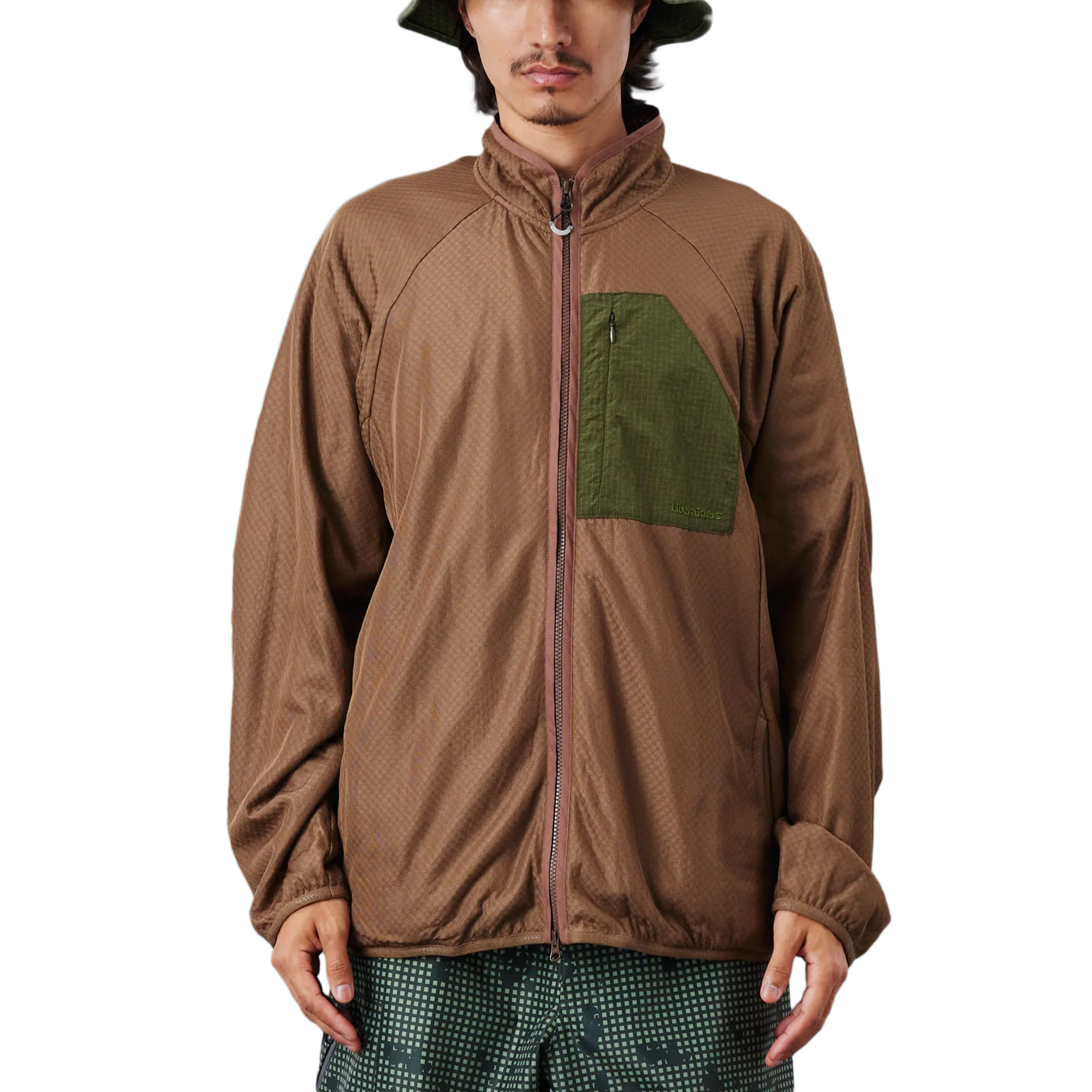 Liberaiders Octa Zip-Up Jacket Brown