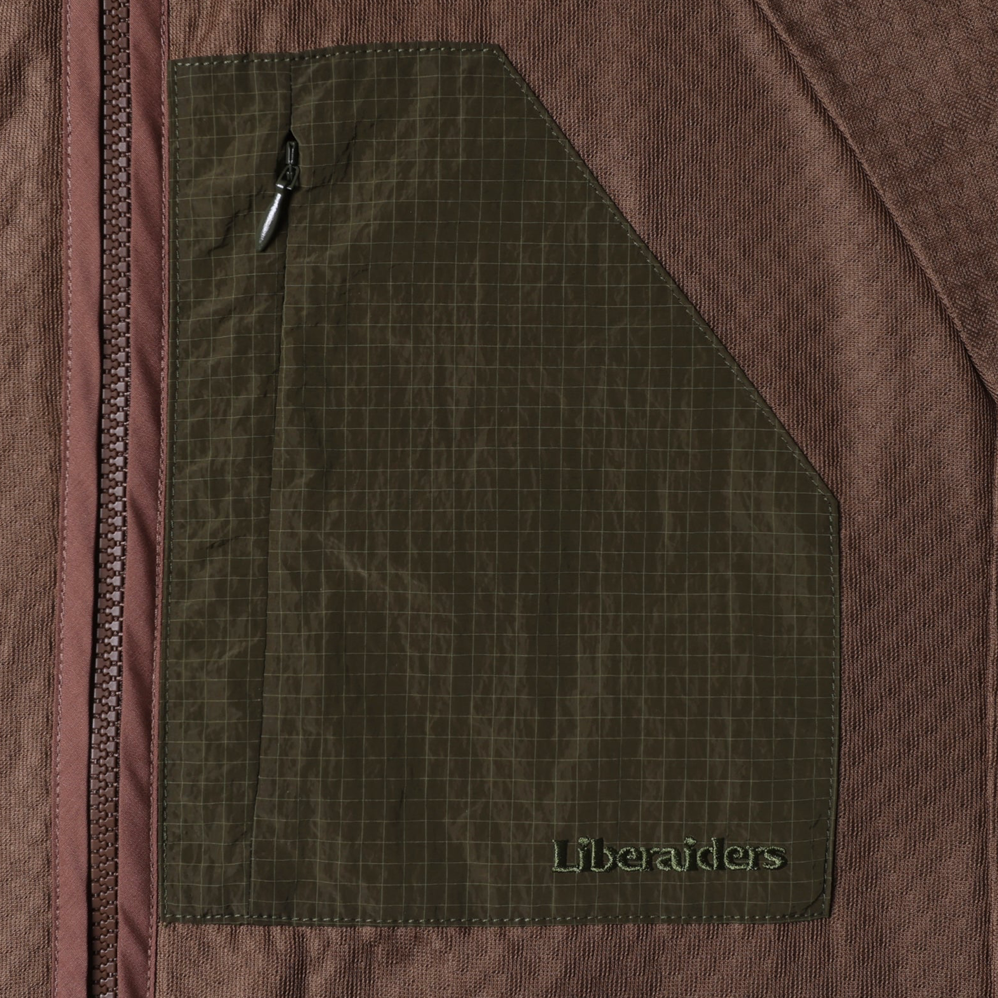 Liberaiders Octa Zip-Up Jacket Brown