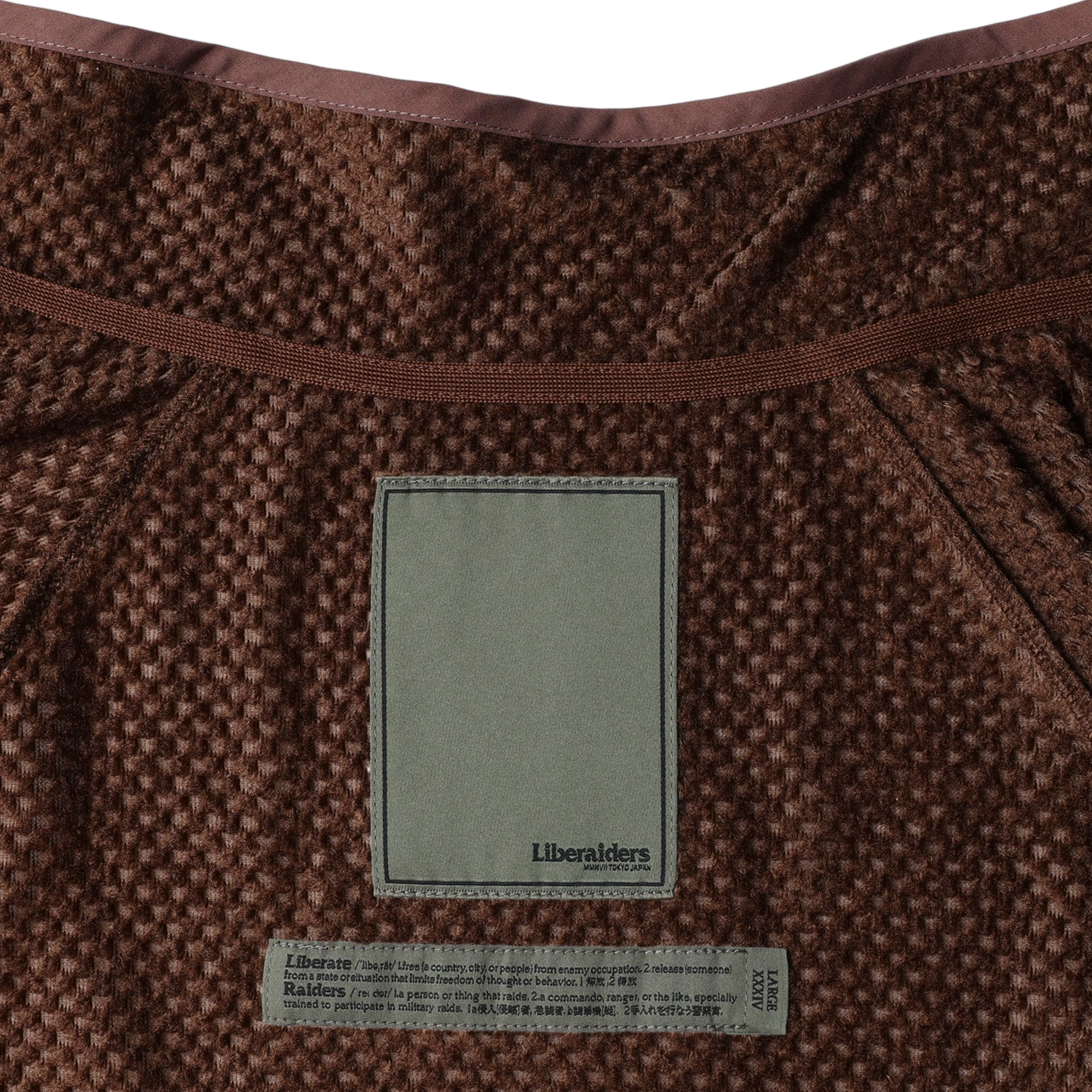 Liberaiders Octa Zip-Up Jacket Brown