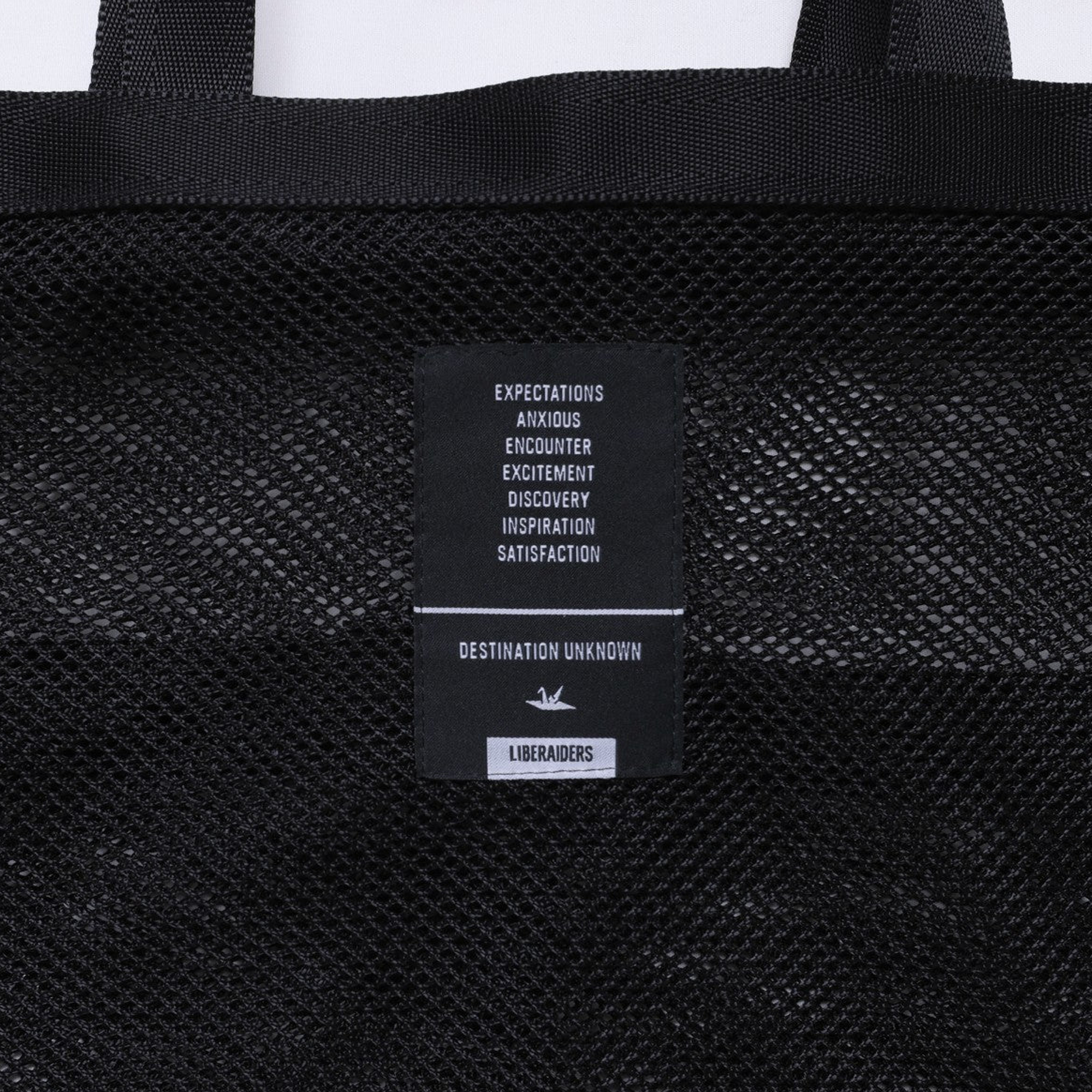 Liberaiders PX  Mesh Tote Bag Black