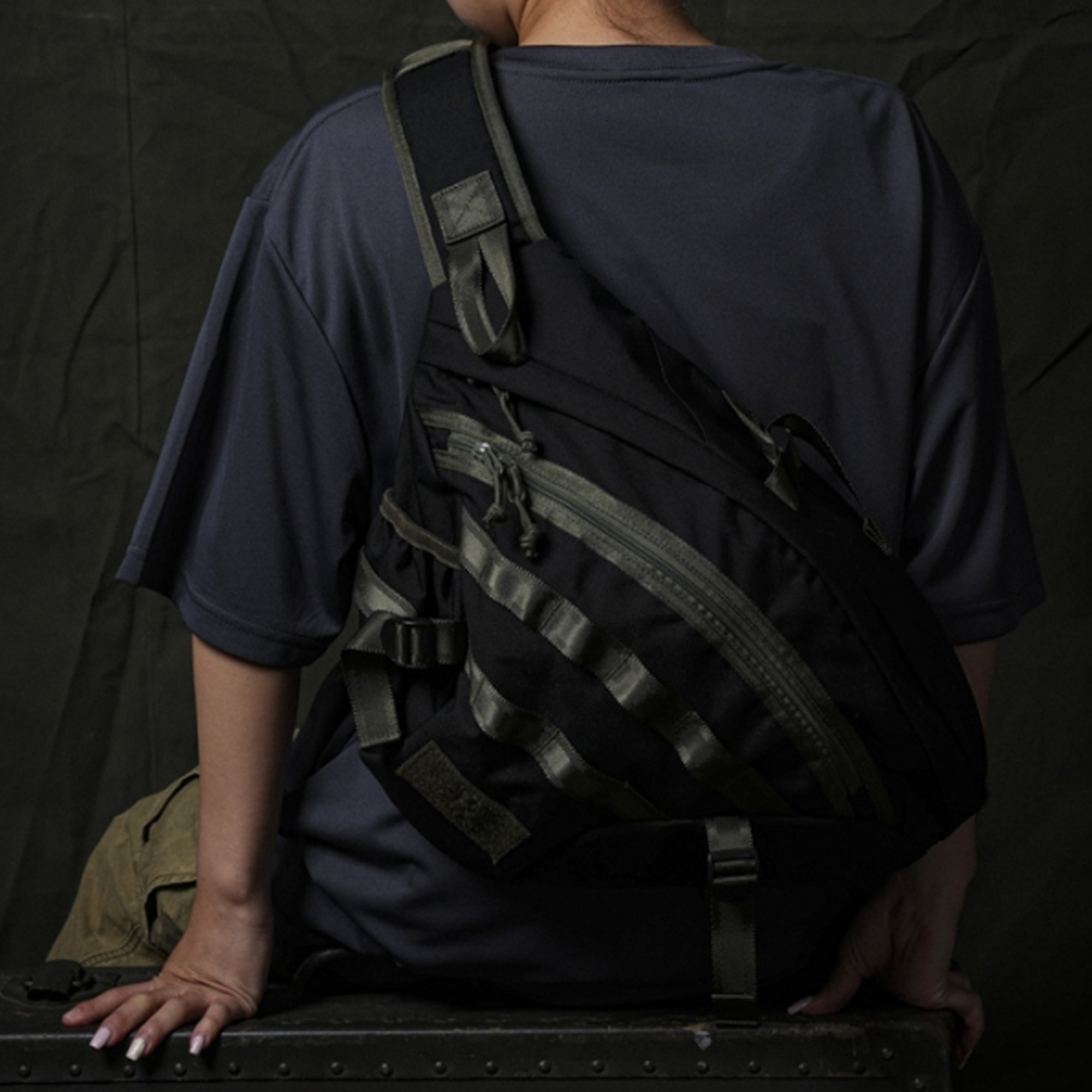 Liberaiders PX  Tactical One Shoulder Bag Black/Olive