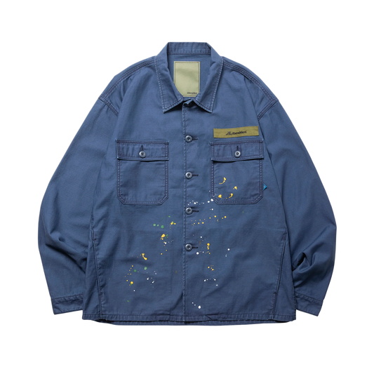 Liberaiders Paint Splatter BDU Shirt Navy