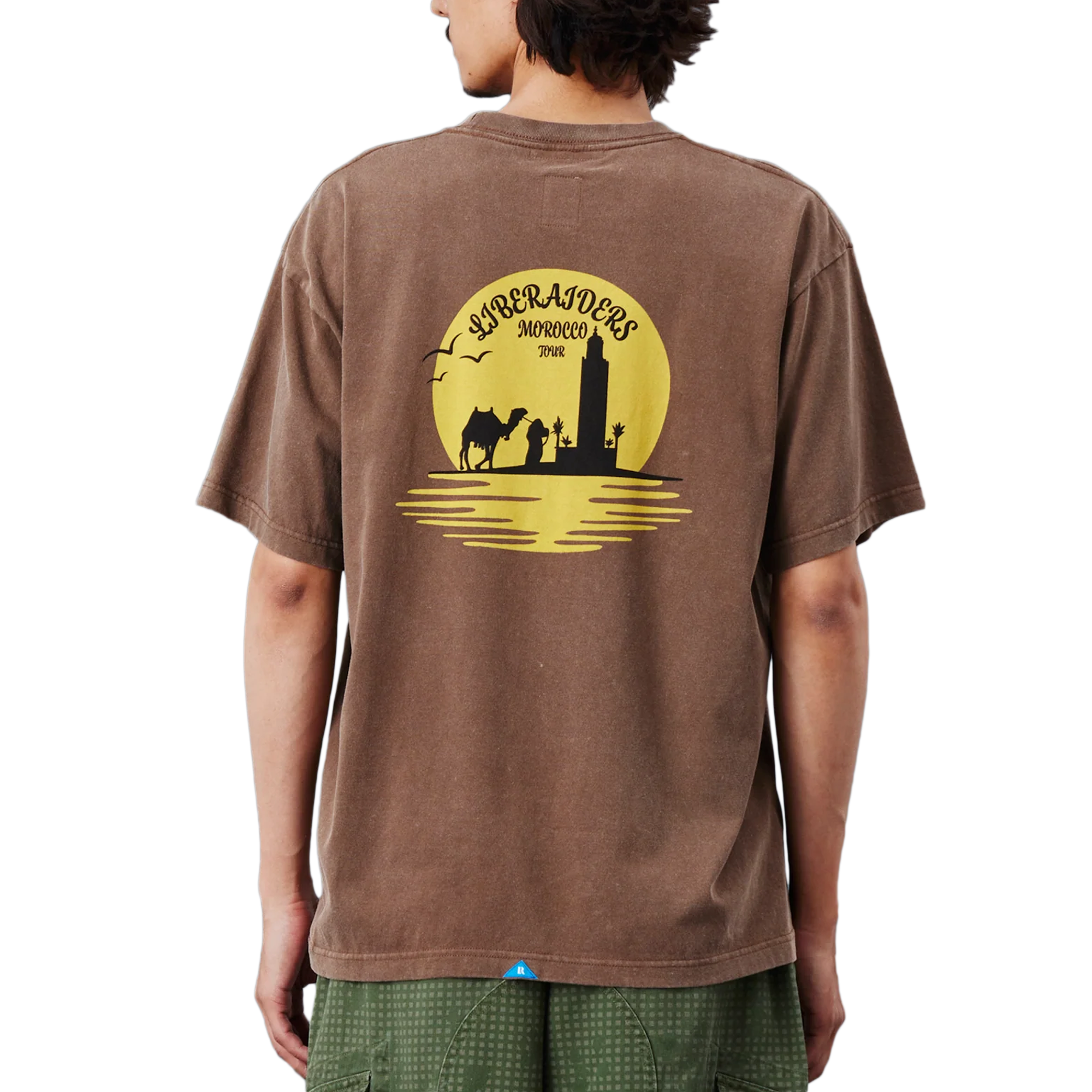 Liberaiders Sunset Logo T-Shirt Brown