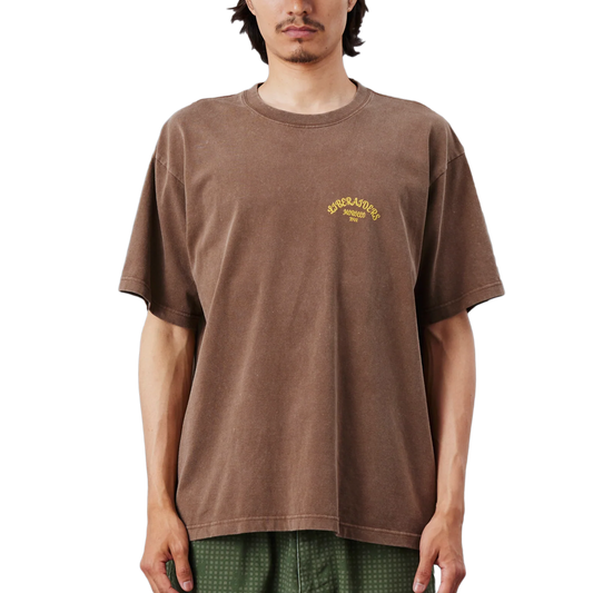 Liberaiders Sunset Logo T-Shirt Brown