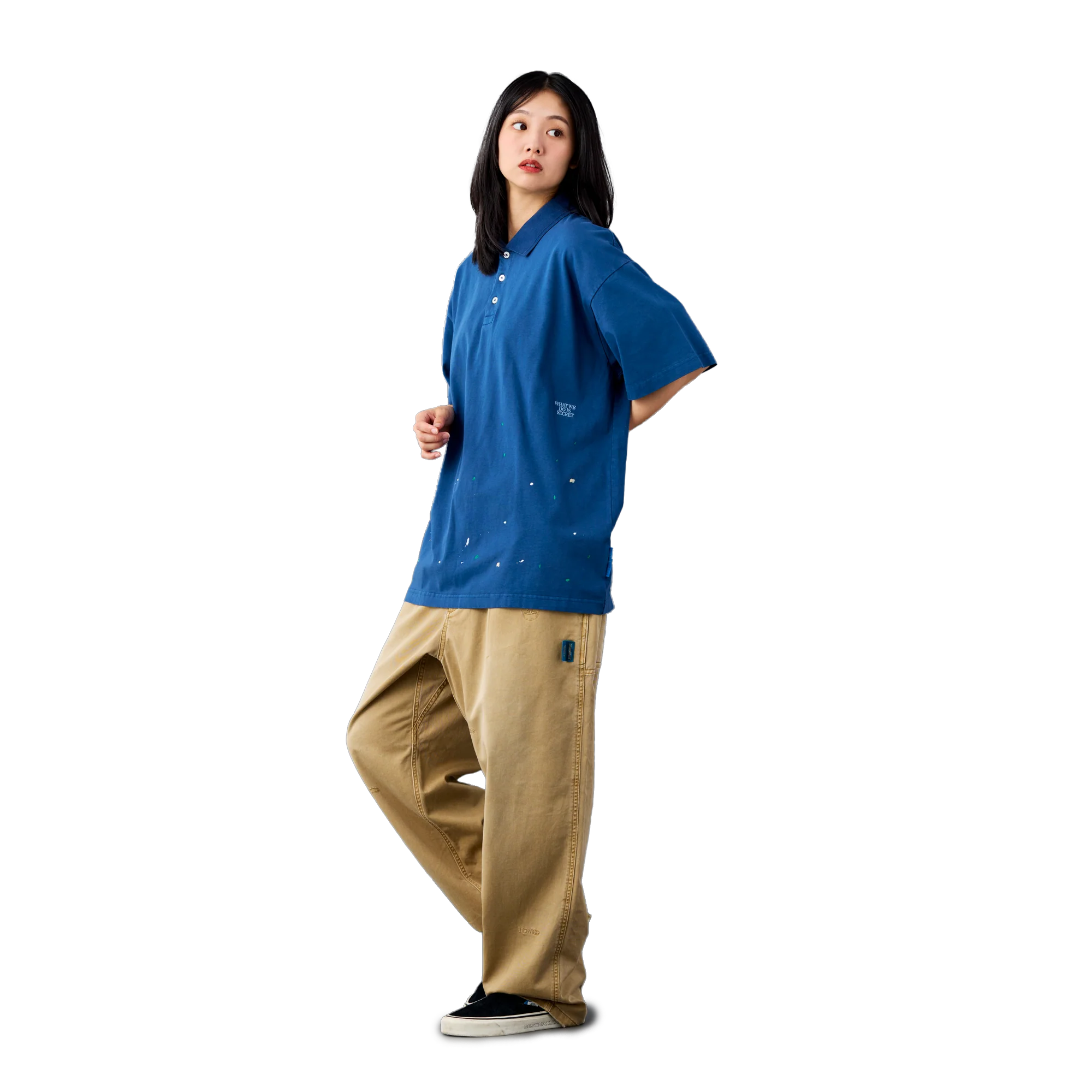 Liberaiders Pigment Dyed Polo Shirt Navy