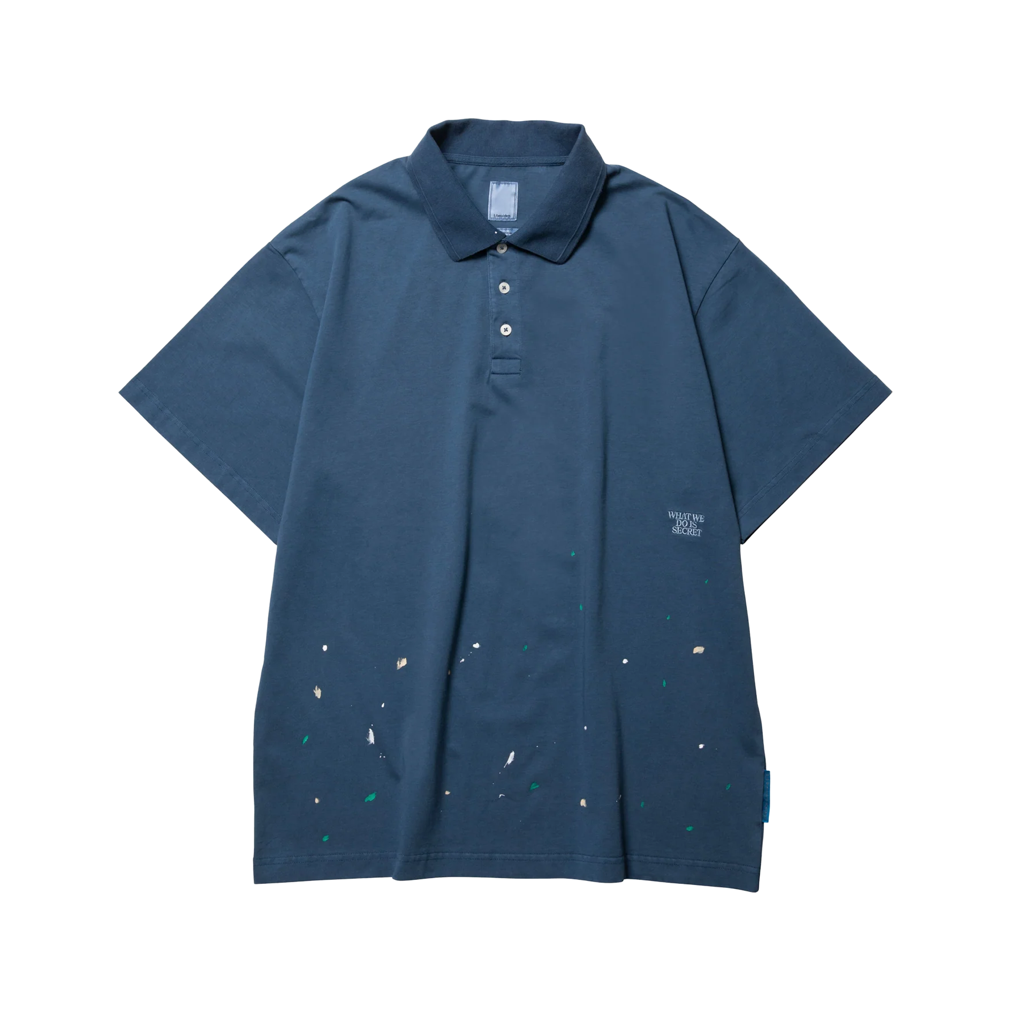 Liberaiders Pigment Dyed Polo Shirt Navy
