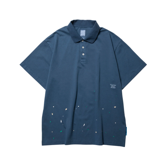 Liberaiders Pigment Dyed Polo Shirt Navy