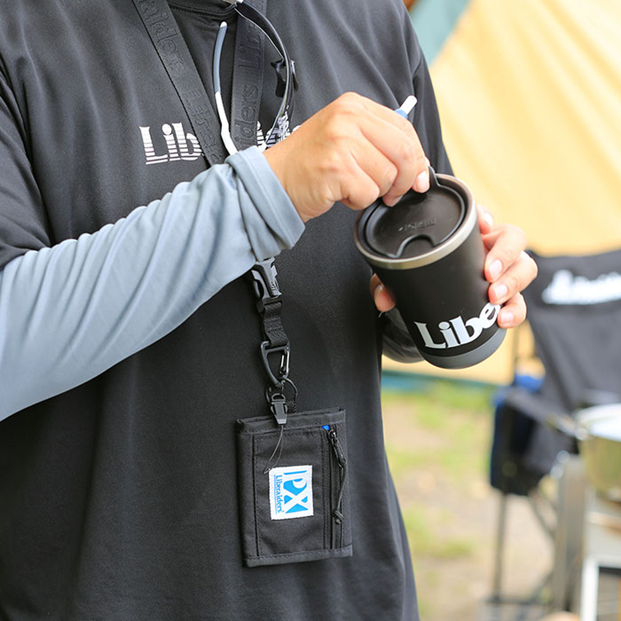 Liberaiders PX Mini Wallet Black