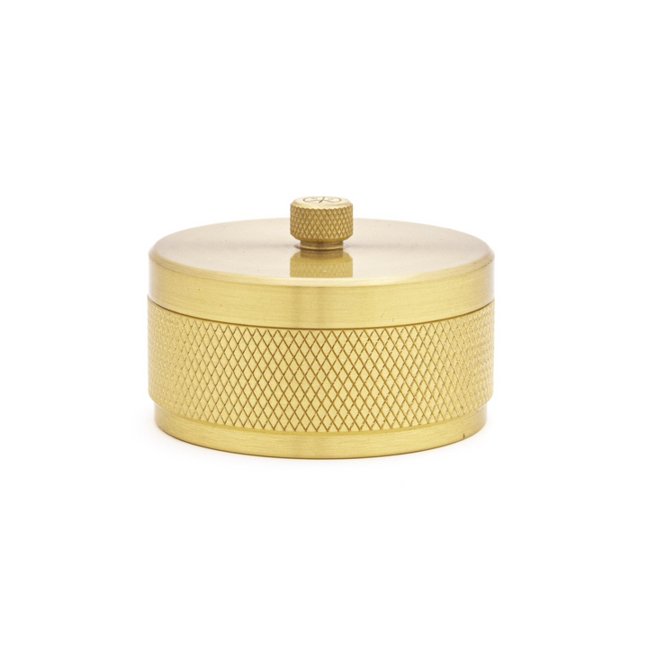 Mister Green Lidded Ashtray Heavy Brass