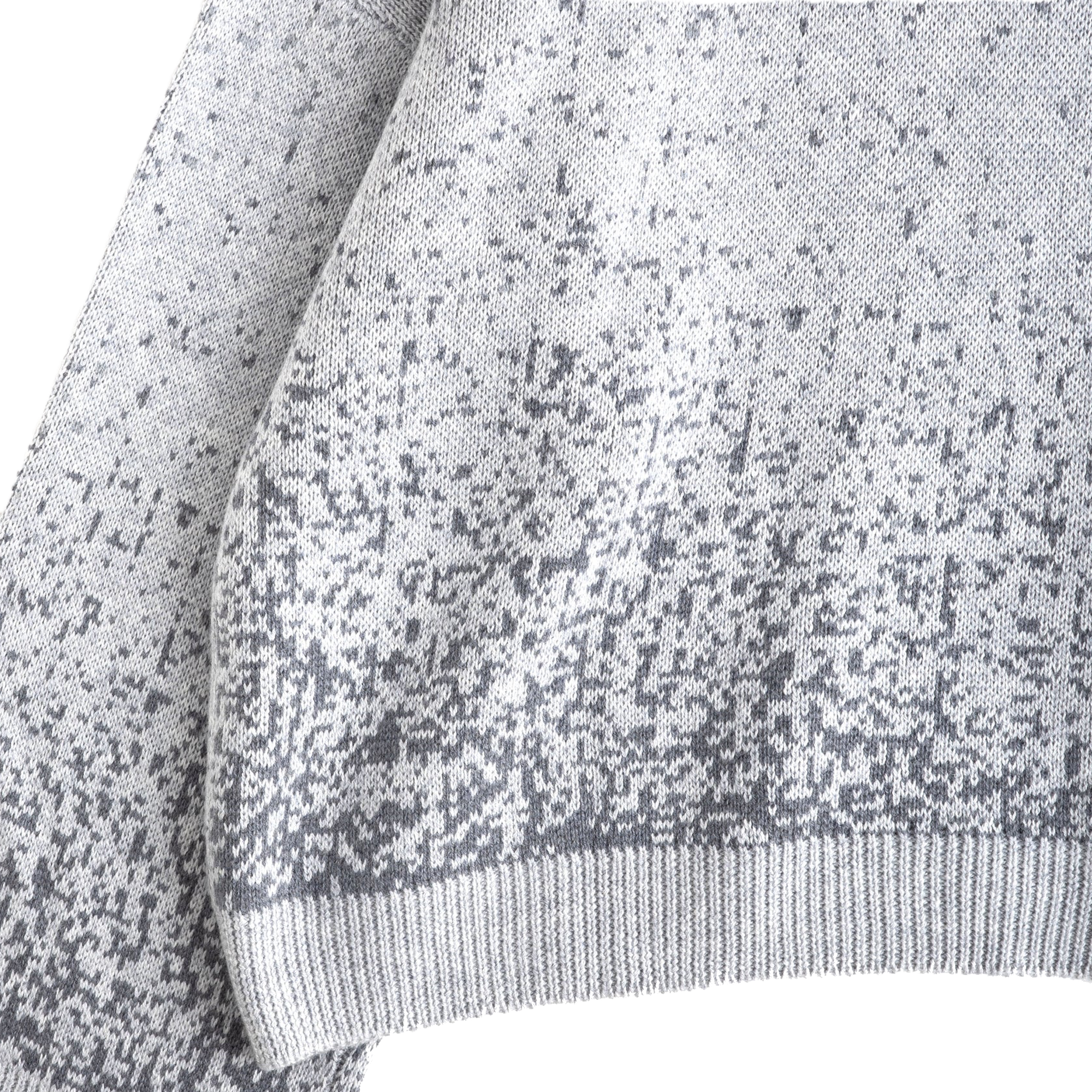 Jungles Jungles Logo Boxy V Neck Knit Grey