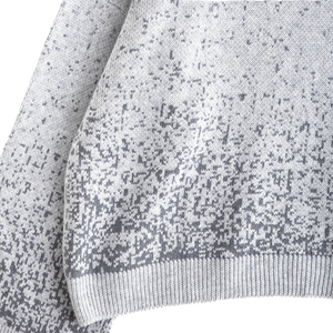Jungles Jungles Logo Boxy V Neck Knit Grey