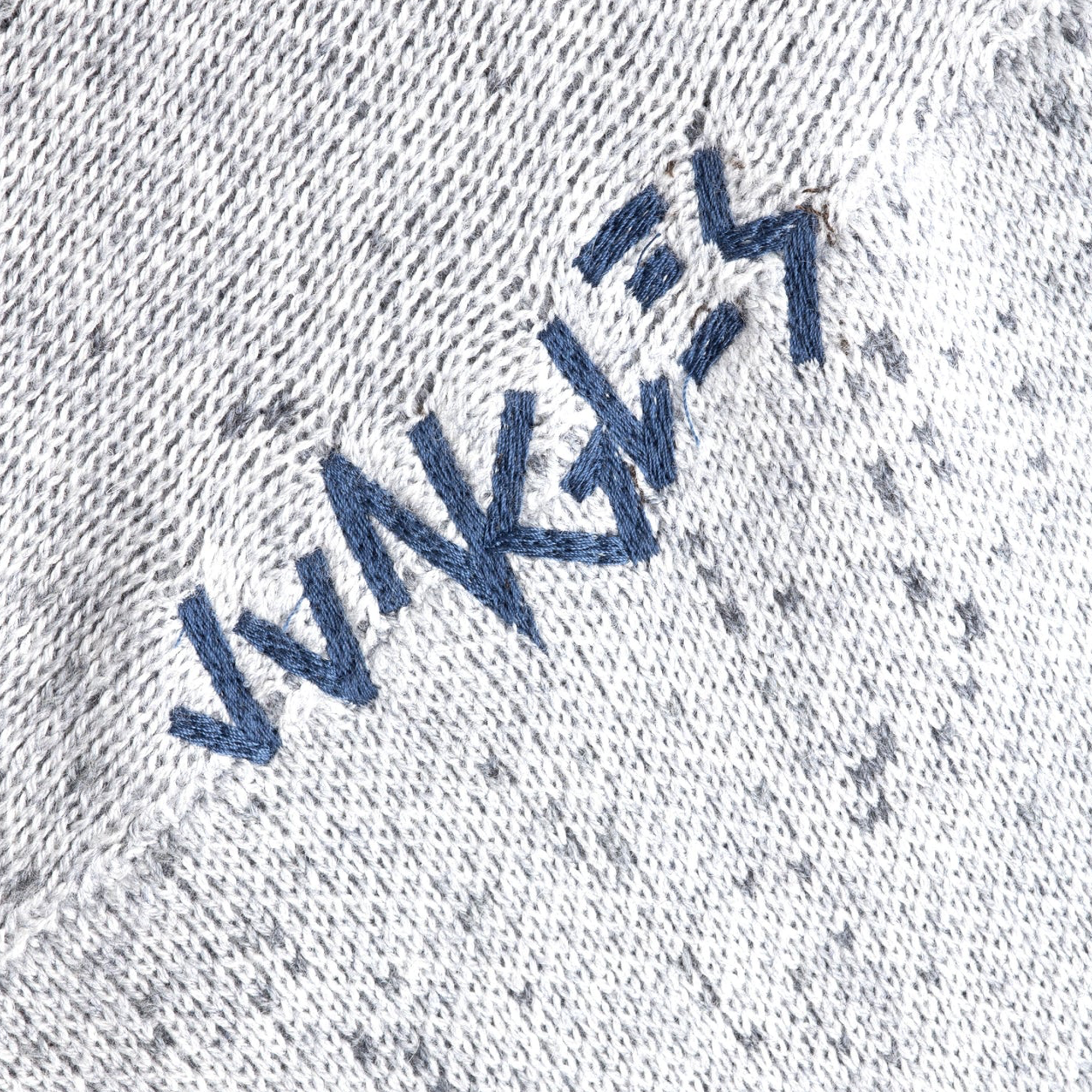 Jungles Jungles Logo Boxy V Neck Knit Grey