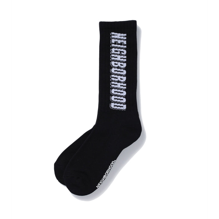 Neighborhood Logo Socks Black  251WINH-UWM02