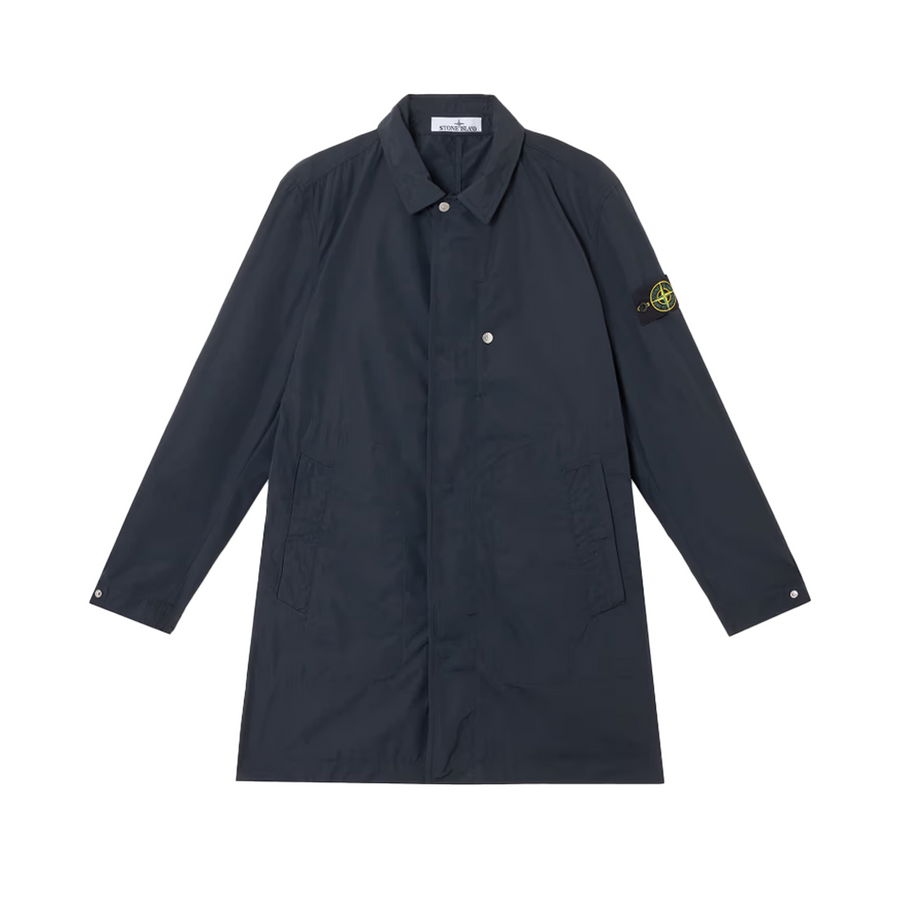 Stone Island Long Coat Navy Blue K1S157100009