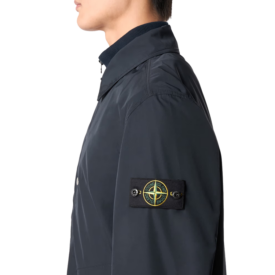 Stone Island Long Coat Navy Blue K1S157100009