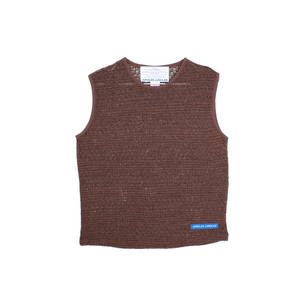 Jungles Jungles Loose Knit Sleeveless Brown