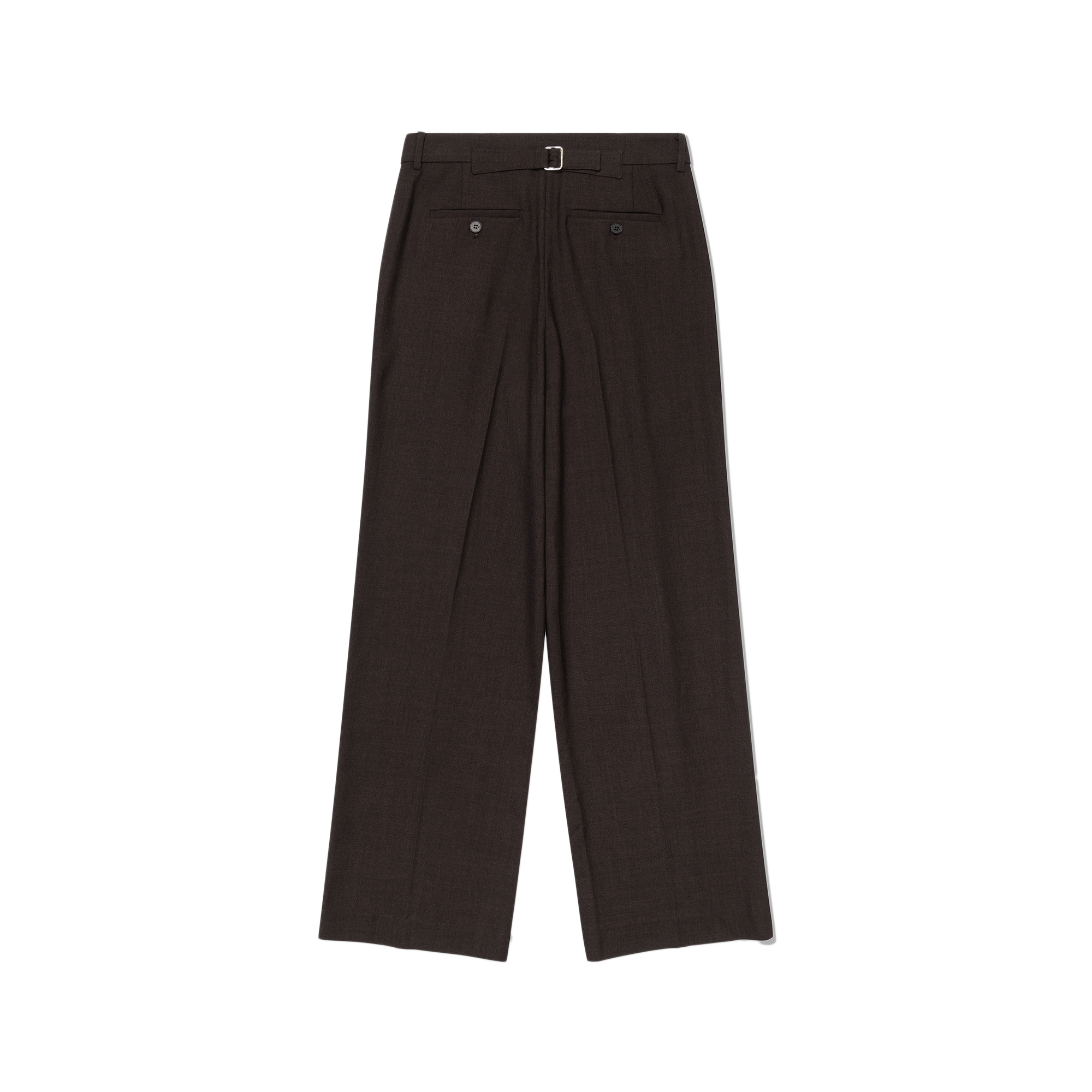 Low Classic Women's Belted Point Trousers Melange Brown