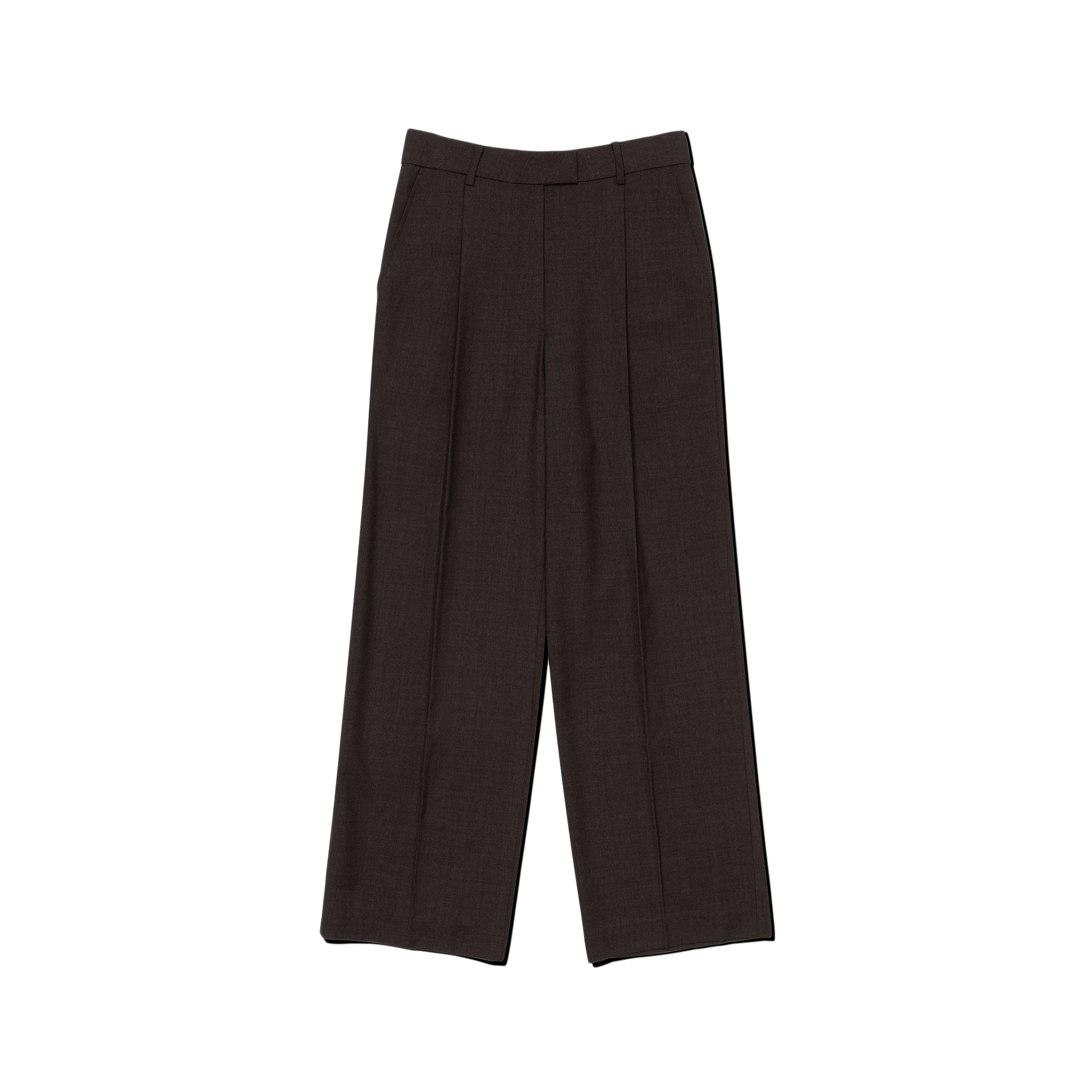 Low Classic Women's Belted Point Trousers Melange Brown
