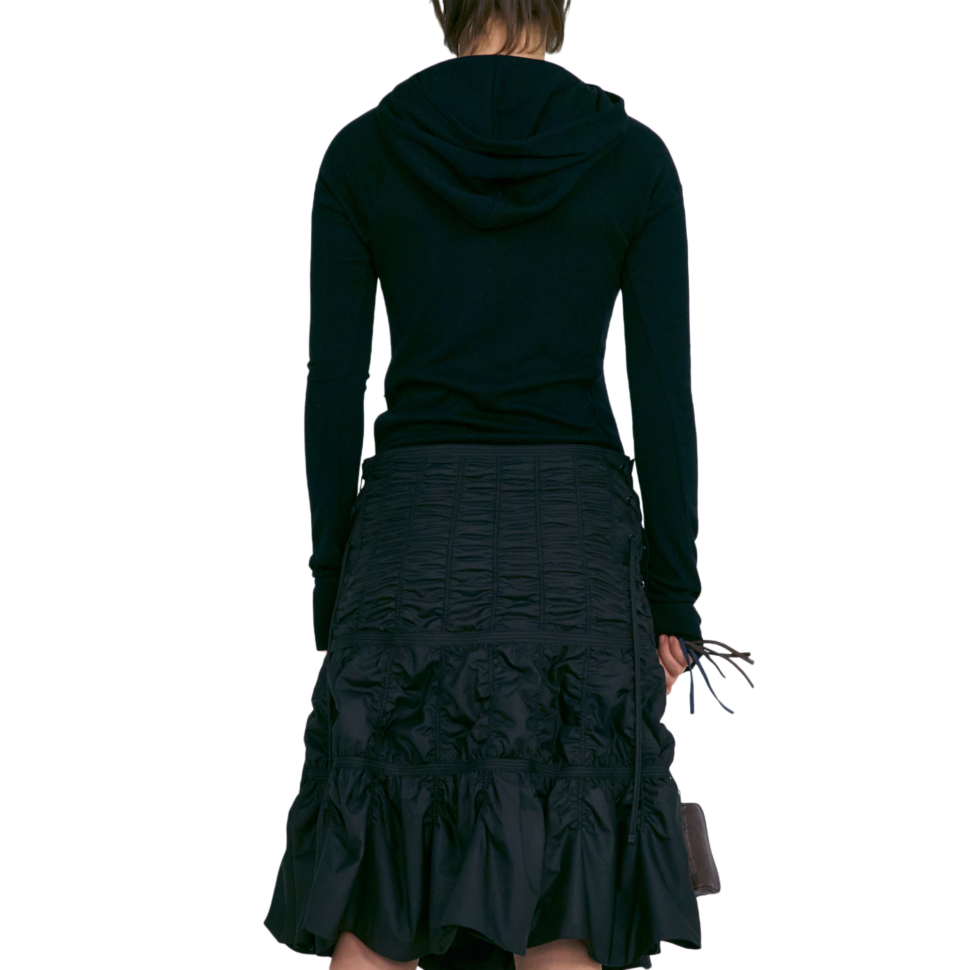 Low Classic Women's Button Up Hoodie 2 Black