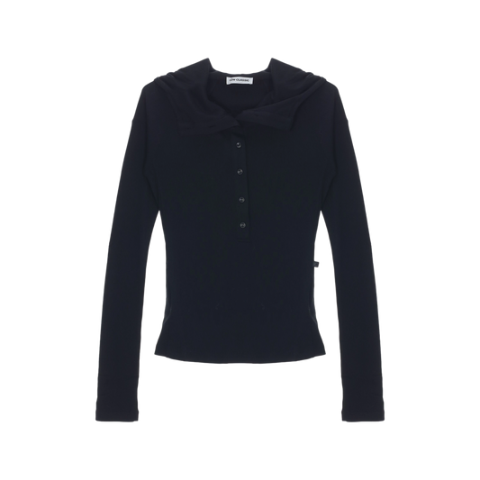 Low Classic Women's Button Up Hoodie 2 Black