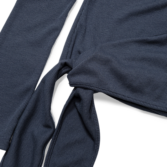 Low Classic Women's Button Up Wrap T-Shirt Blue