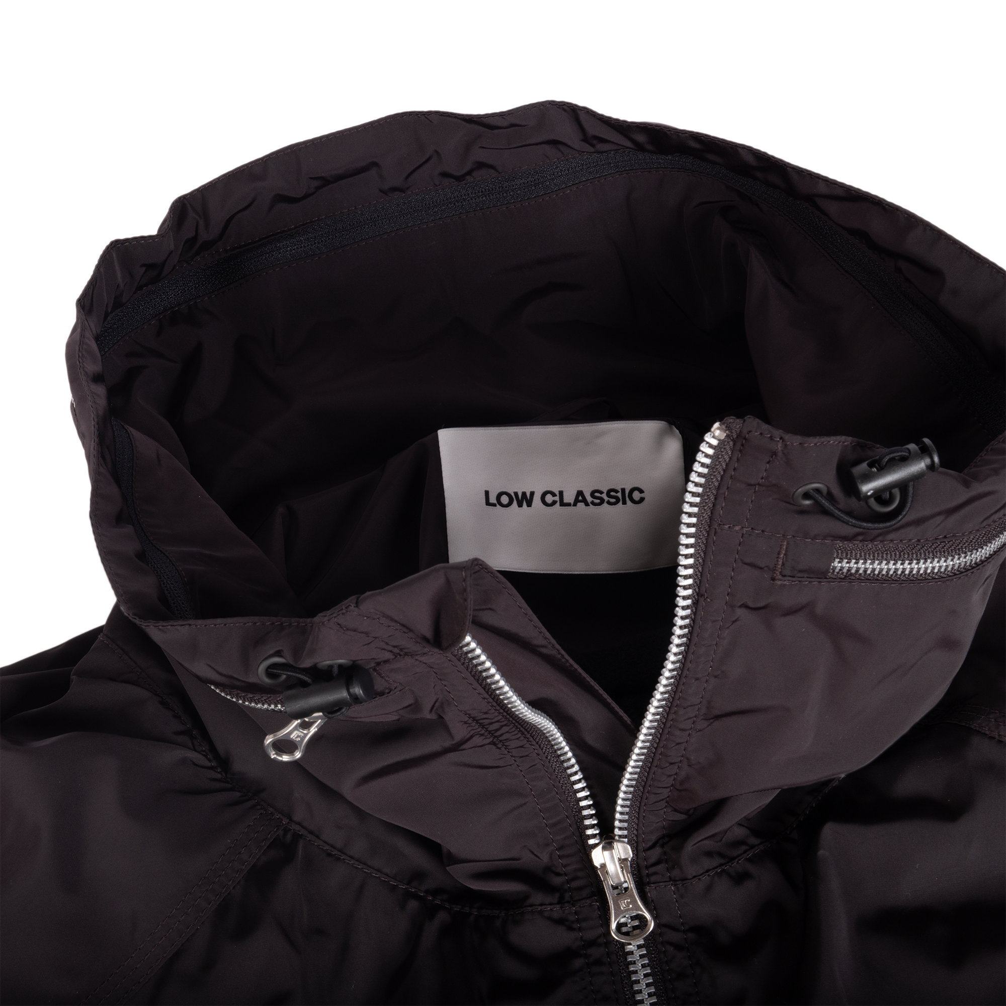 Low Classic Women's Drawstring Wind Jacket Dark Brown