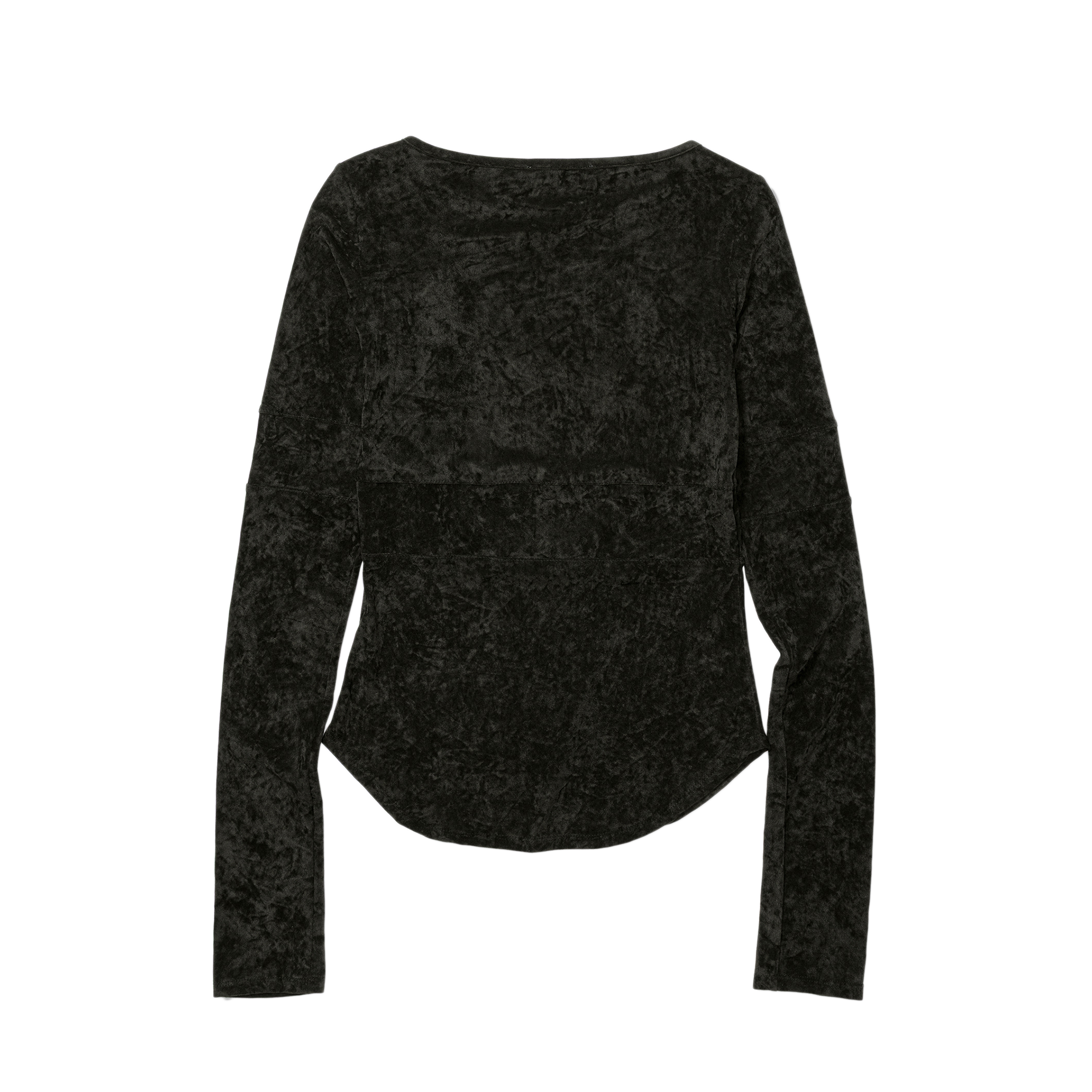 Low Classic Women's Velvet Corset Point Sleeve Top Dark Brown