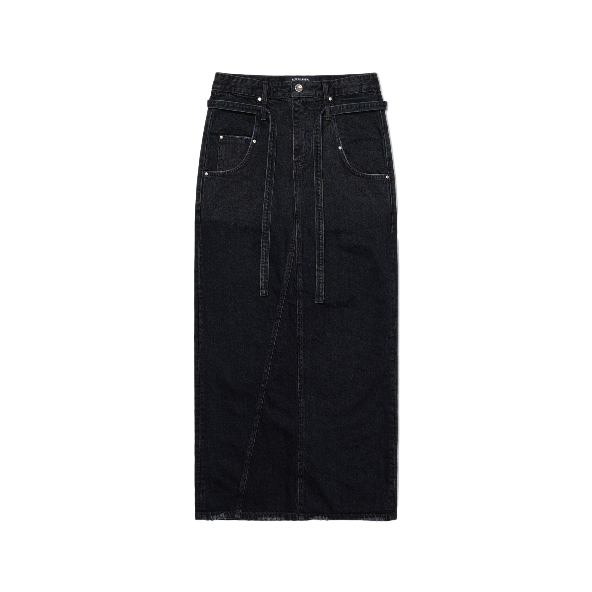 Low Classic x 17End Denim Maxi Skirt Mahogany Blue