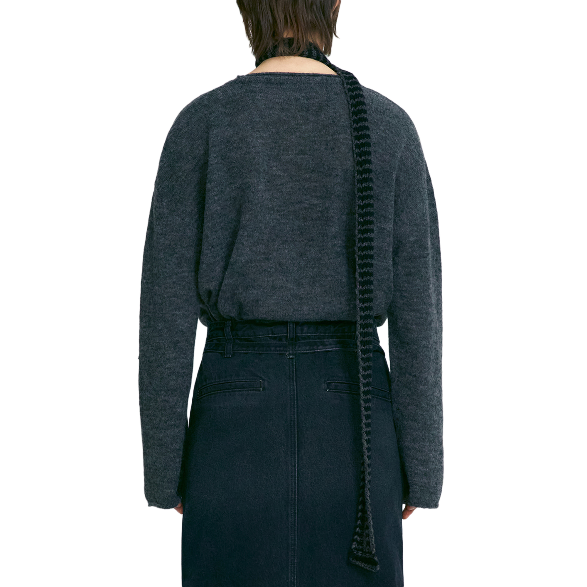 Low Classic x Uou Cute Dandelion Cat Knit Charcoal