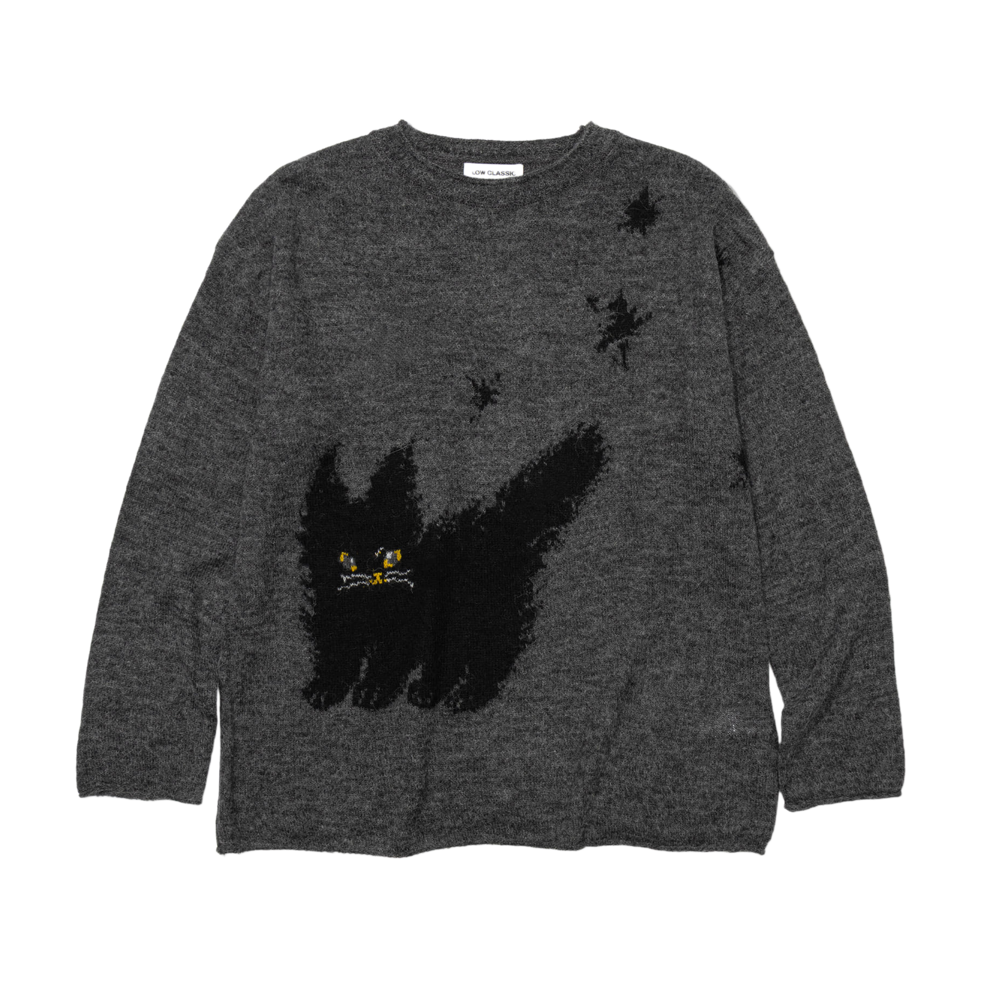 Low Classic x Uou Cute Dandelion Cat Knit Charcoal