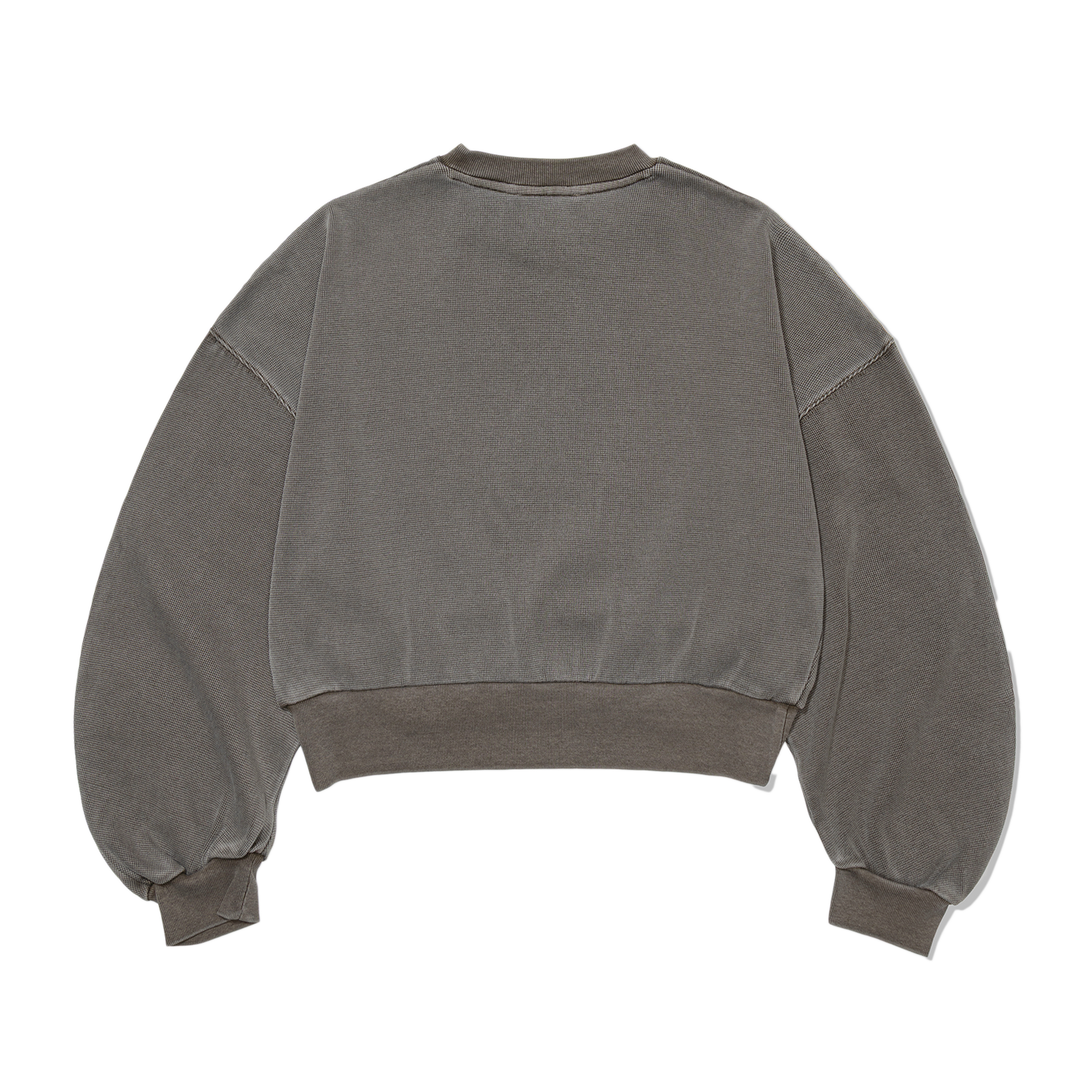 Low Classic x Uou Cute Washed Rockstar Cat Sweatshirt Charcoal Brown