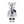 Medicom Toy Be@rbrick Acronym White Chrome 1000%