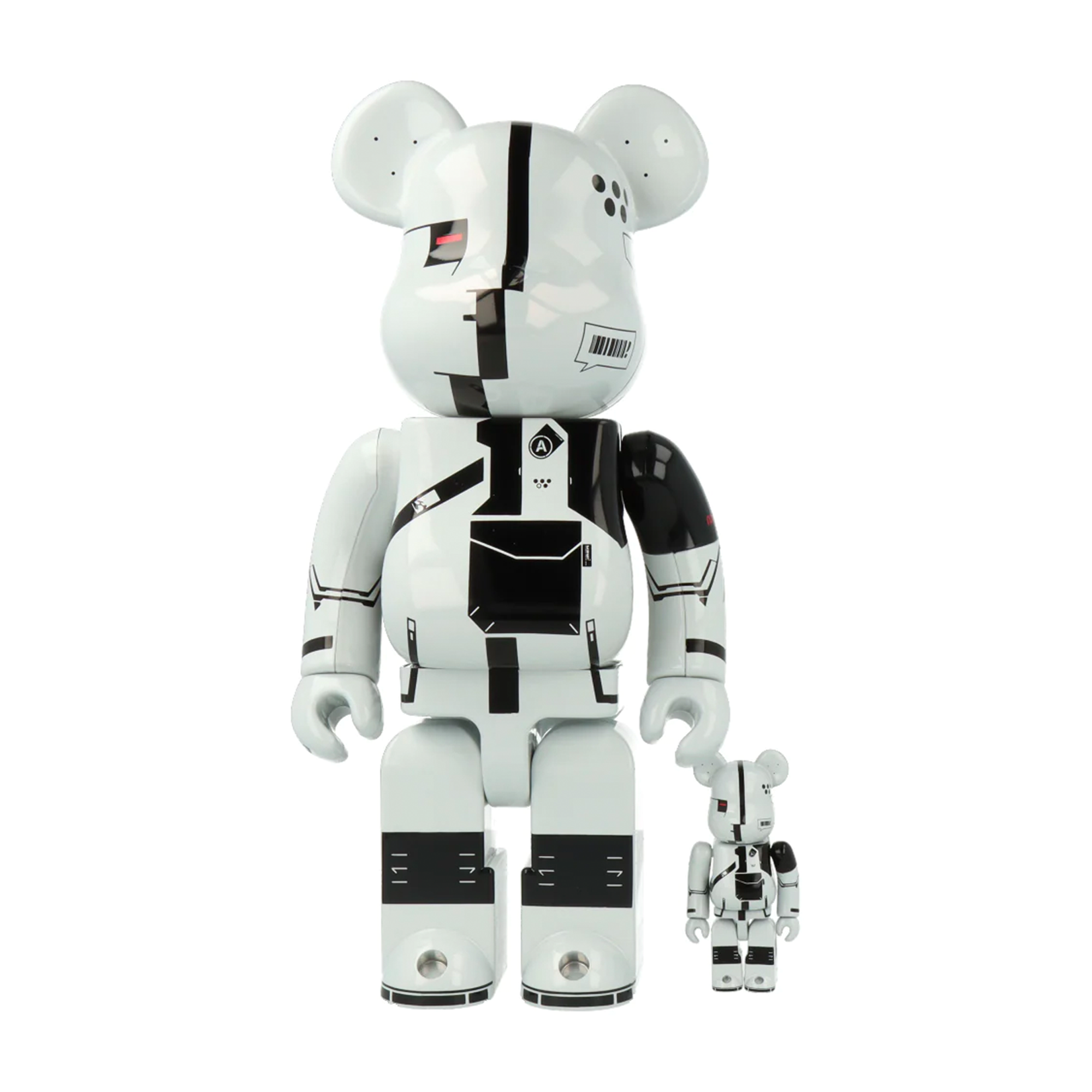 BE@RBRICK ΛCRONYM (R) WHITE CHROME 400%