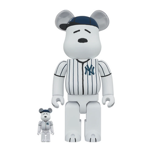 Medicom Toy Be@rBrick Snoopy NY Yankees 400% & 100% Set