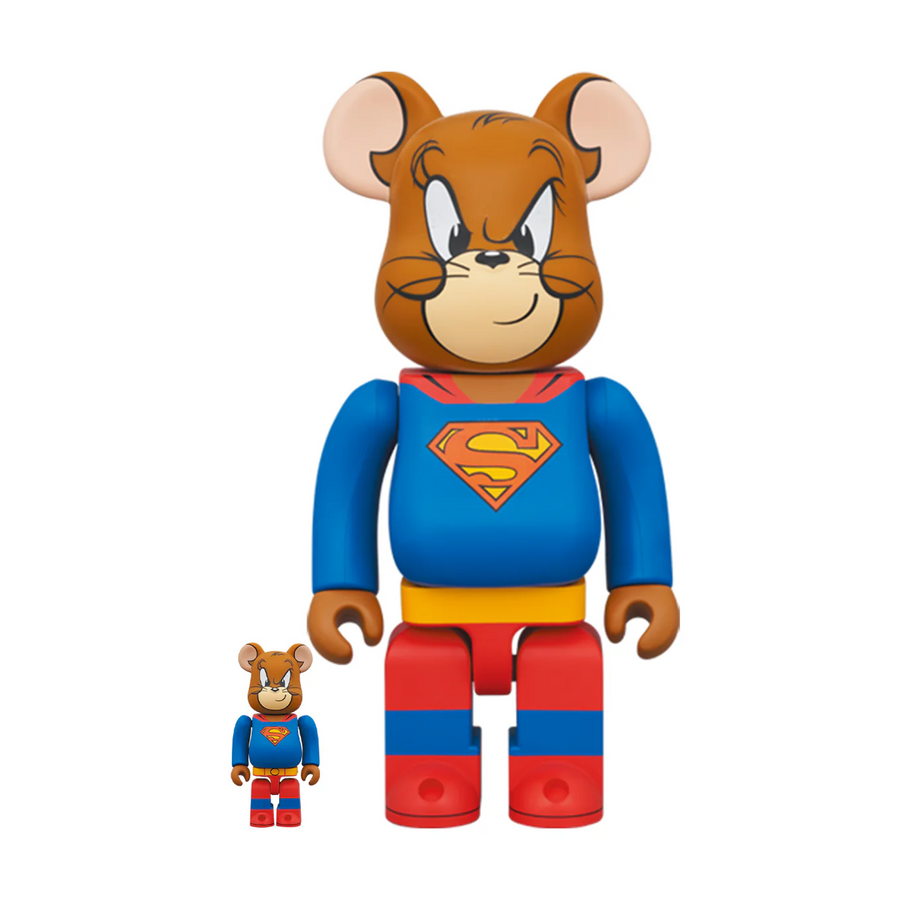 Medicom Toy BE@RBRICK Tom & Jerry as Superman 100% + 400% Set