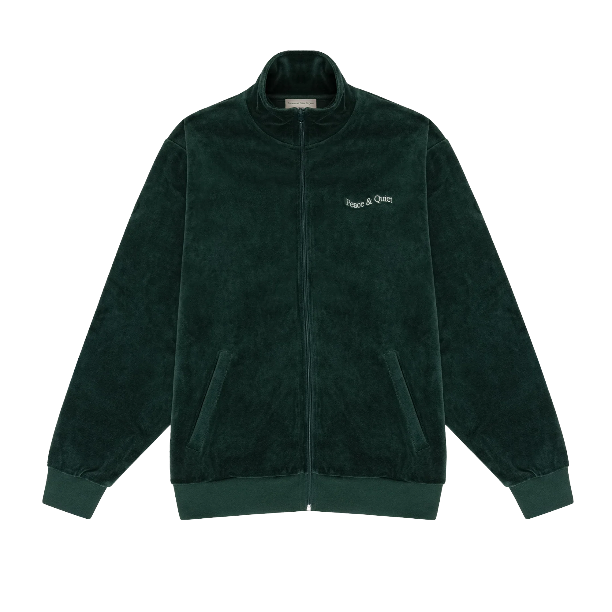 Museum Of Peace & Quiet Wordmark Velour Jacket Pine
