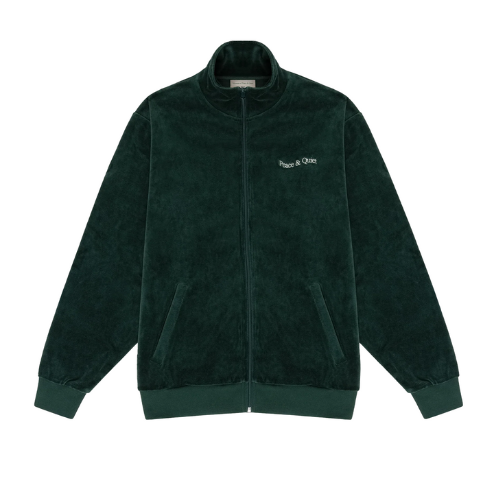 Museum Of Peace & Quiet Wordmark Velour Jacket Pine