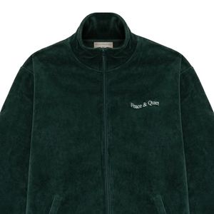 Museum Of Peace & Quiet Wordmark Velour Jacket Pine