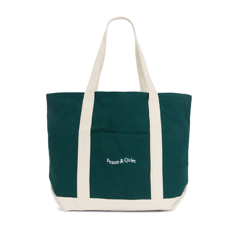 Museum Of Peace & Quiet Wordmark Boat Tote Pine