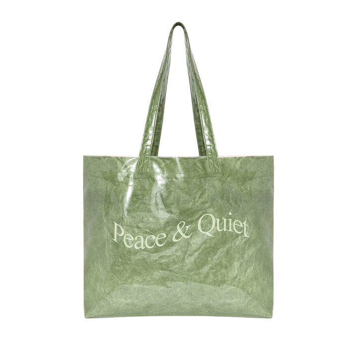 Museum Of Peace & Quiet Wordmark Pvc Kraft Tote Bag Forest