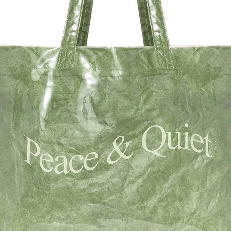 Museum Of Peace & Quiet Wordmark Pvc Kraft Tote Bag Forest