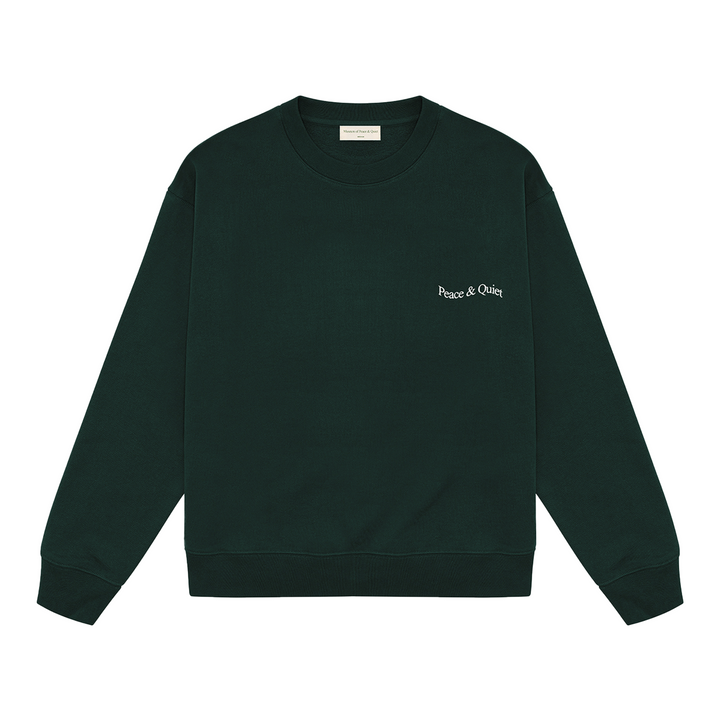 Museum Of Peace & Quiet Wordmark Crewneck Pine