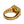 Maple Scorpio Signet Ring 14k Gold Plate/Citrine