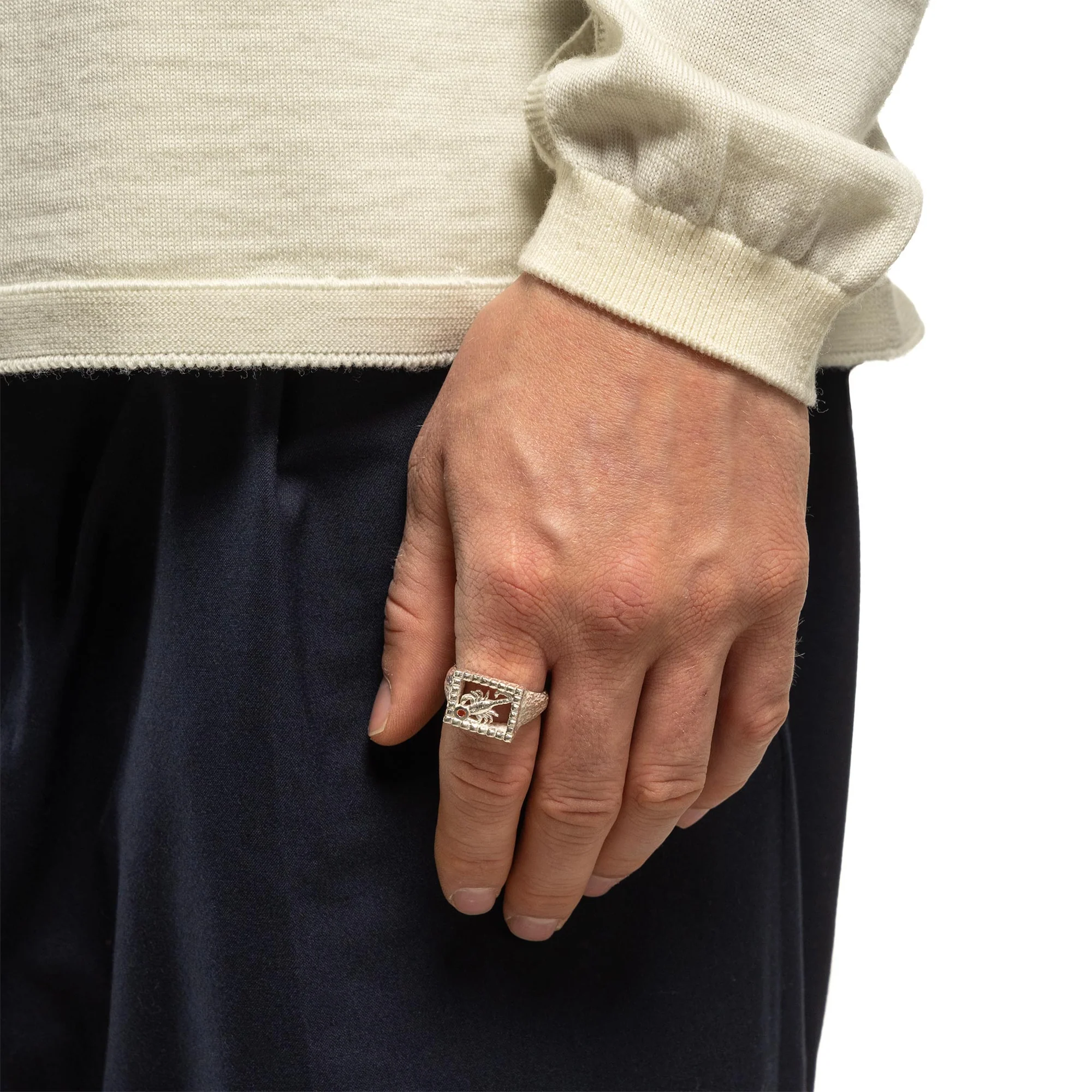 Maple Scorpio Signet Ring Silver 925/Citrine