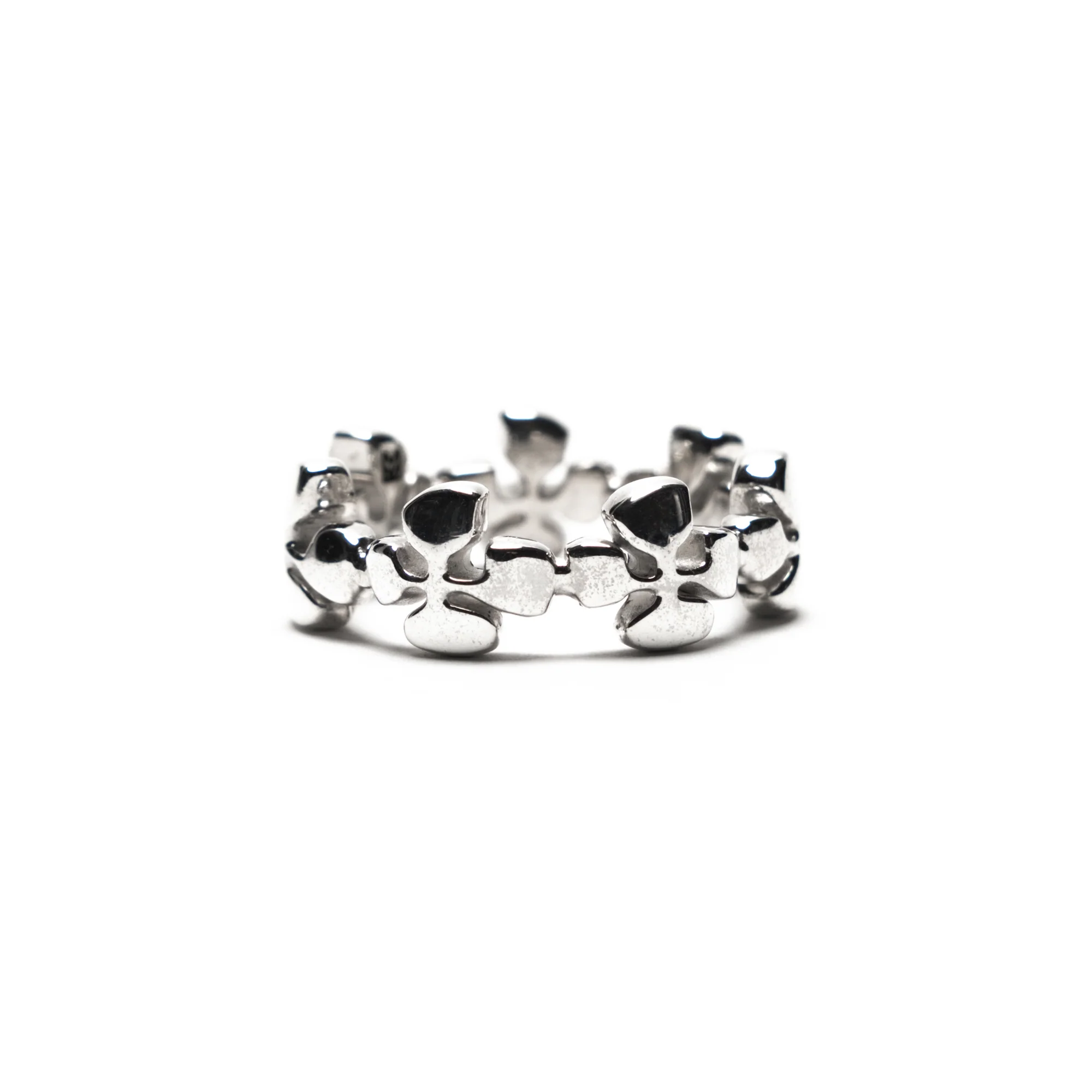 Maple Cross Ring Silver 925